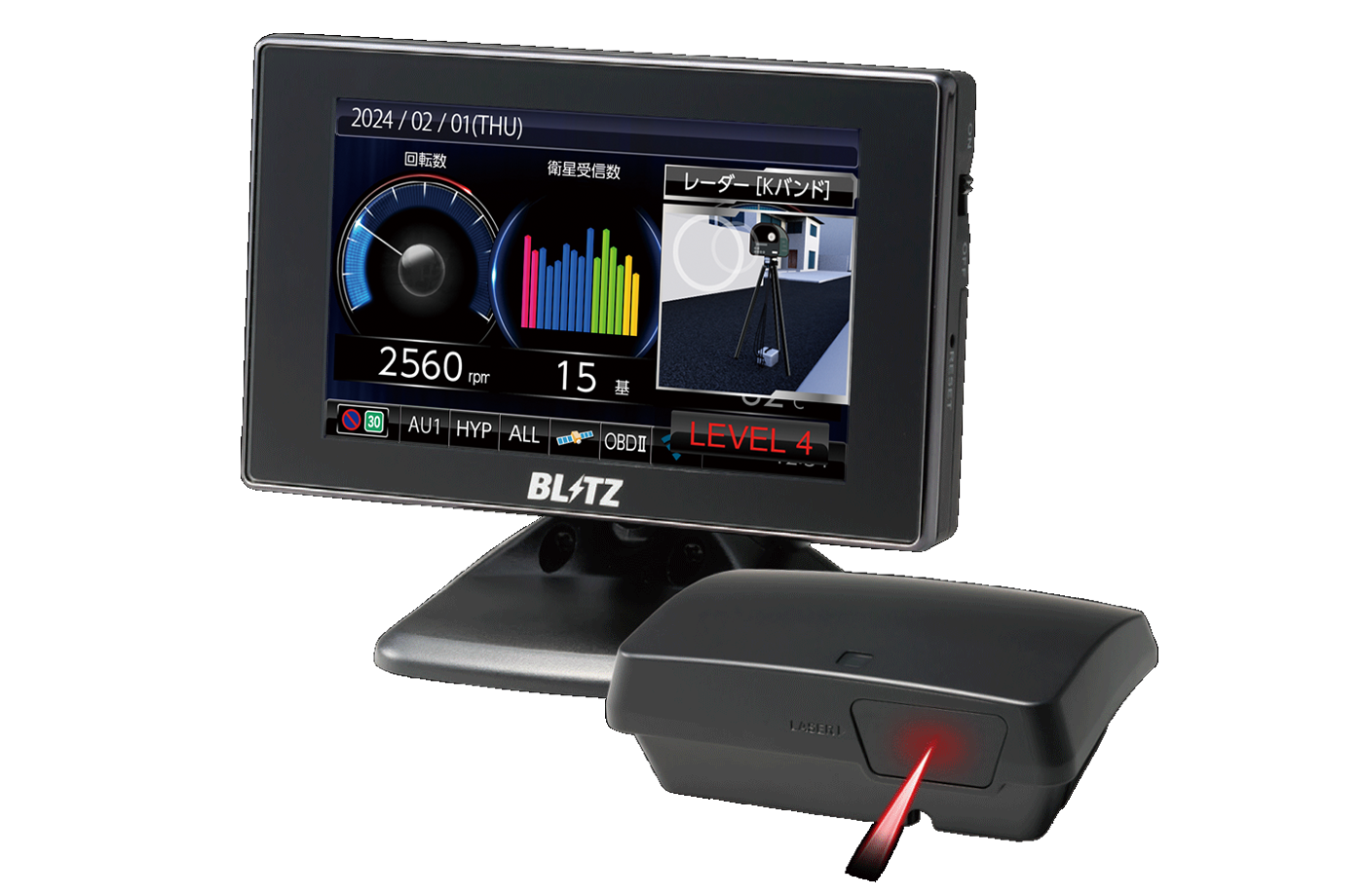 レーザー＆レーダー探知機 Touch-LASER | BLITZ